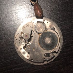 Steam punk watch movement necklace